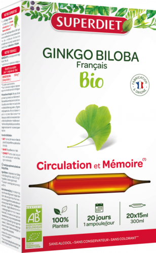Organická Ginkgo Biloba – 20 ampuliek