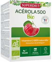 Acerola 500 Organic – 24 tabliet