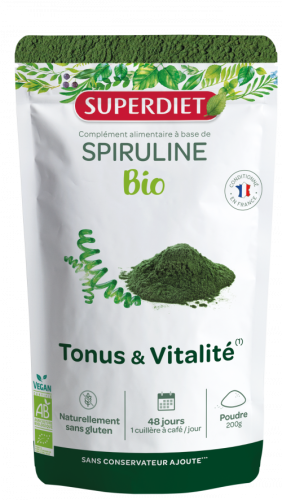 Organický spirulínový prášok