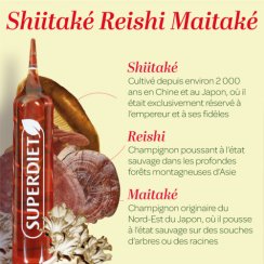 Organické shiitake, reishi, maitake 20 ampuliek